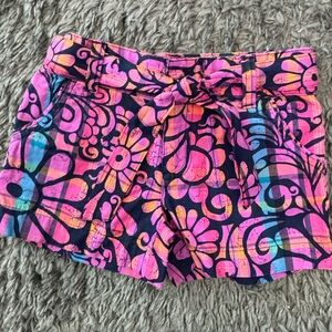 Brand New Girls size 4/5 xs Cherokee Pink and Blue Floral High Waist Shorts